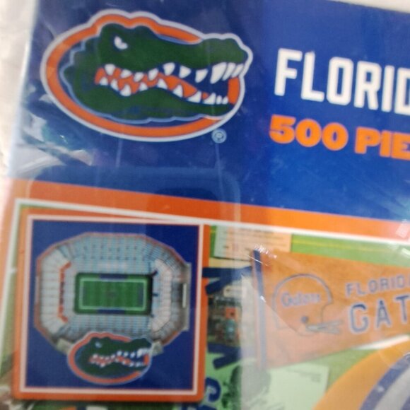 NCAA Florida Gators 500 Piece Puzzle Bonus Poster Included New In Box - Picture 5 of 8